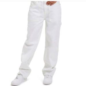 🔥GOOD AMERICAN - Good 90s Carpenter Pants - White - Size 2/26